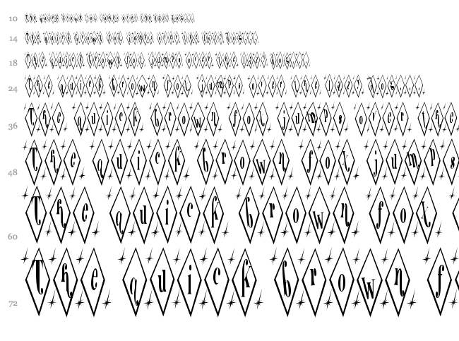 Terylene Top font waterfall